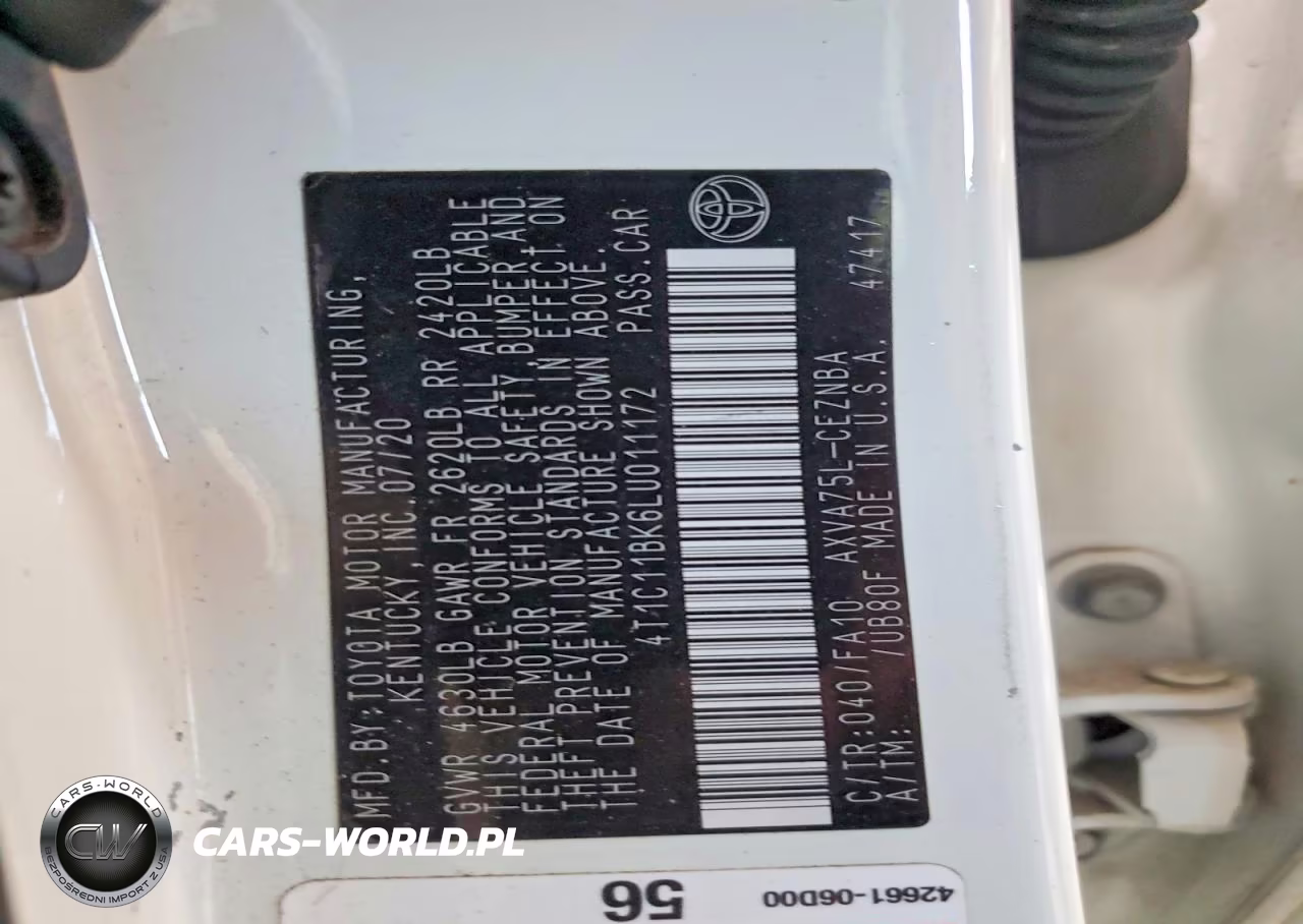 2020 Toyota Camry Le VIN:4T1C11BK6LU011172 - 13