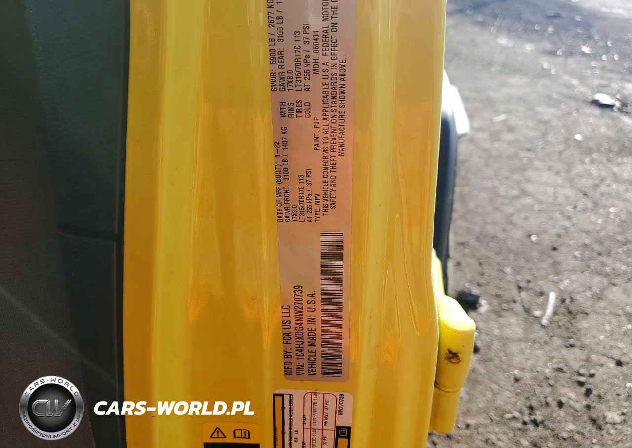 2022 Jeep Wrangler Unlimited Sport VIN:1C4HJXDG4NW270739 - 13