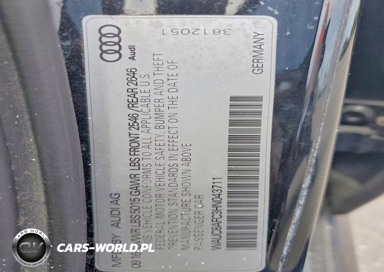 2017 Audi A6 Premium VIN:WAUC8AFC3HN043711 - 12