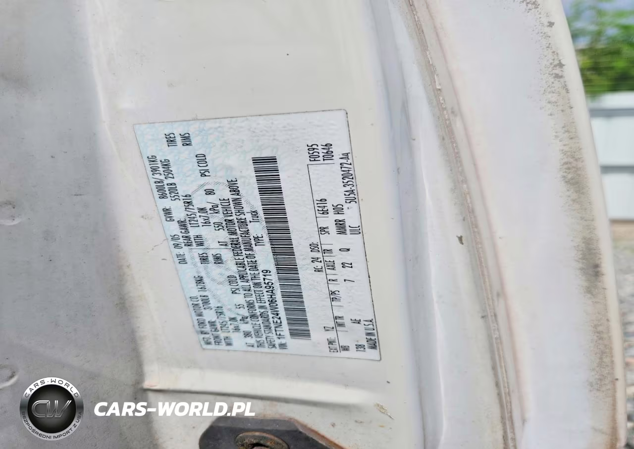 2006 Ford Econoline E250 Van VIN:1FTNE24W06HA95719 - 14
