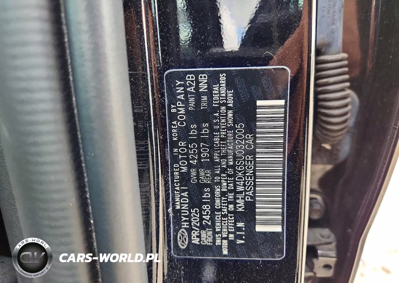 2025 Hyundai Elantra Hybrid Blue VIN:KMHLW4DK6SU032005 - 12