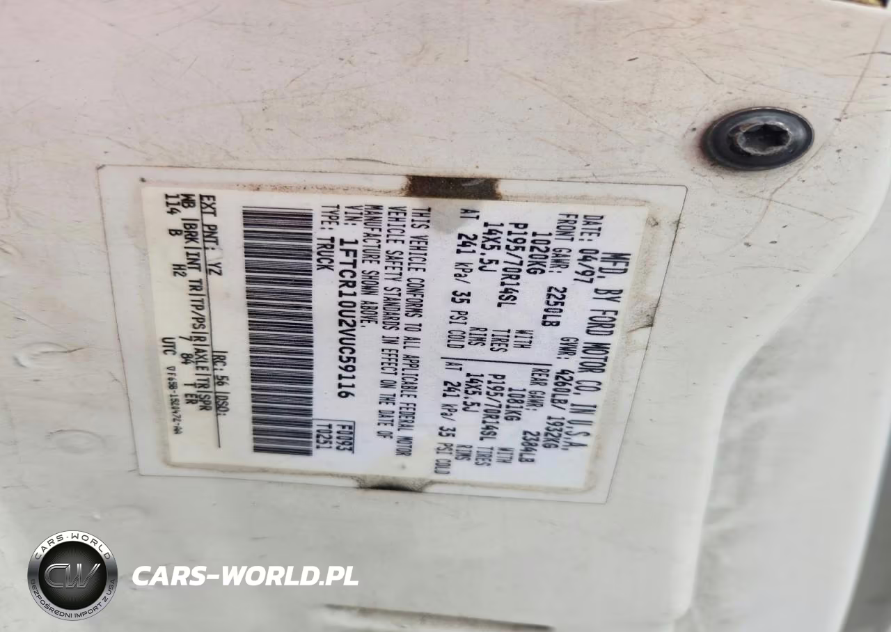 1997 Ford Ranger VIN:1FTCR10U2VUC59116 - 12
