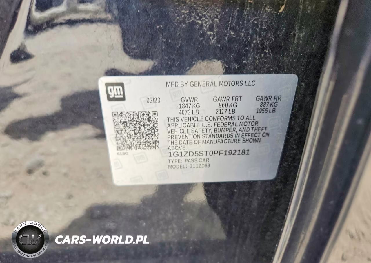 2023 Chevrolet Malibu Lt VIN:1G1ZD5ST0PF192181 - 13