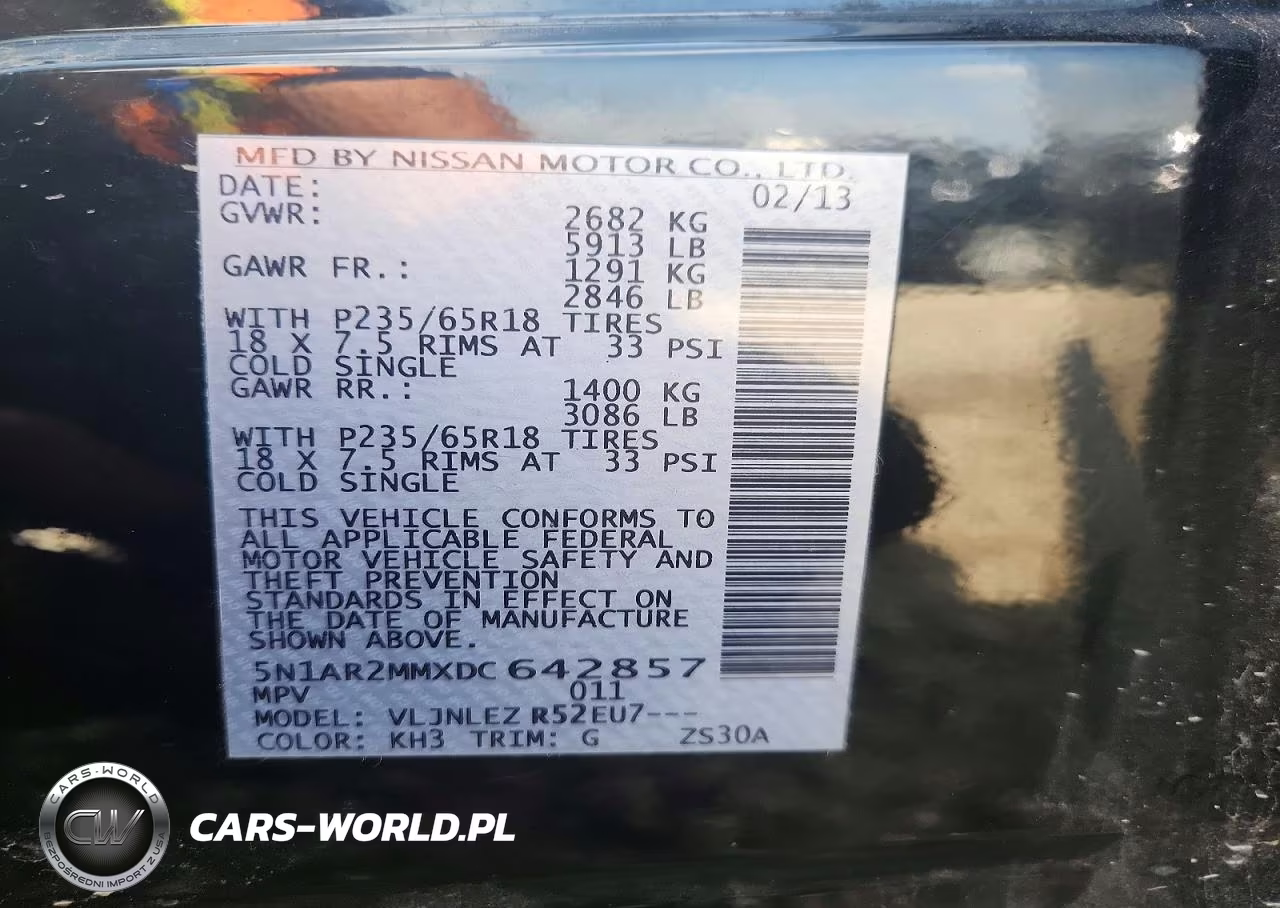 2013 Nissan Pathfinder S VIN:5N1AR2MMXDC642857 - 13