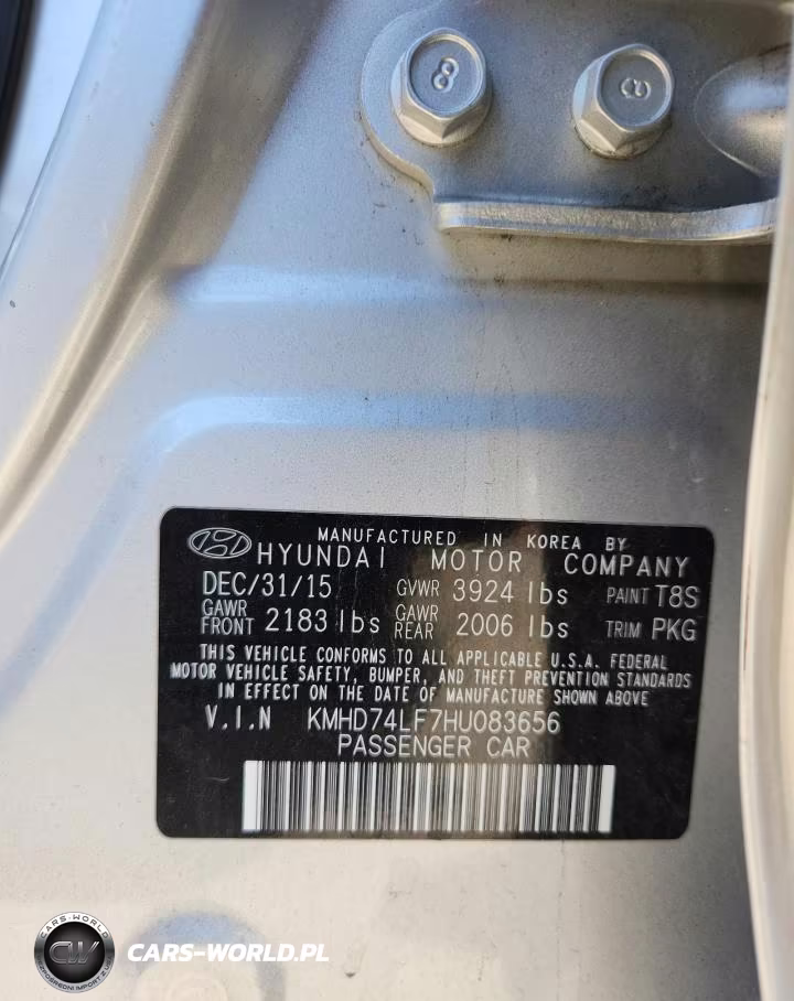 2017 Hyundai Elantra Se VIN:KMHD74LF7HU083656 - 12
