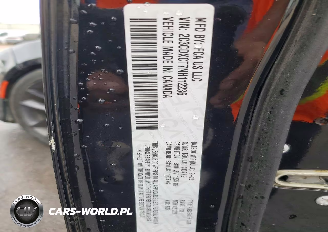 2022 Dodge Charger R VIN:2C3CDXCT7NH112236 - 12