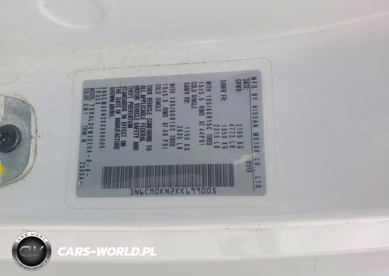 2019 Nissan Nv200 S VIN:3N6CM0KN2KK699005 - 13