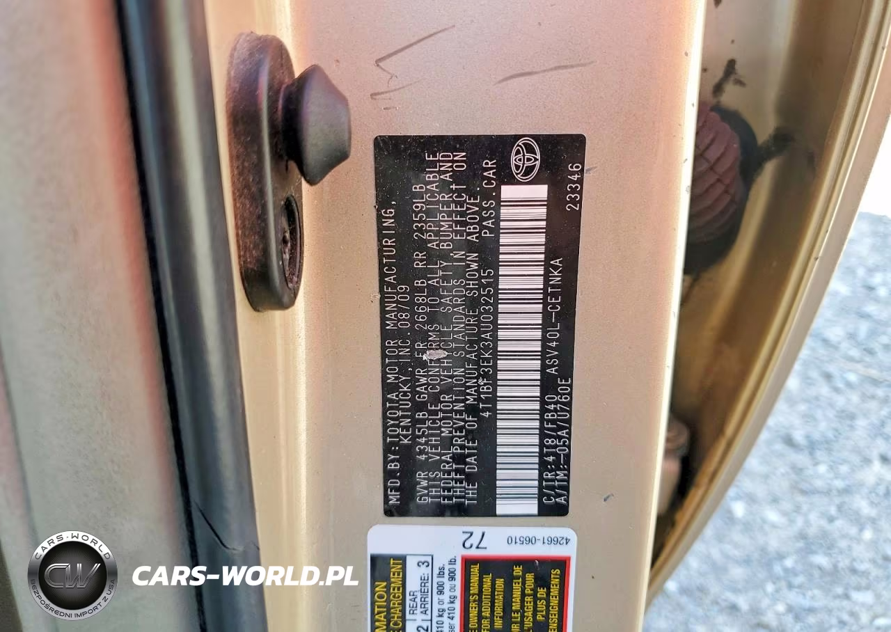 2010 Toyota Camry Base VIN:4T1BF3EK3AU032515 - 13