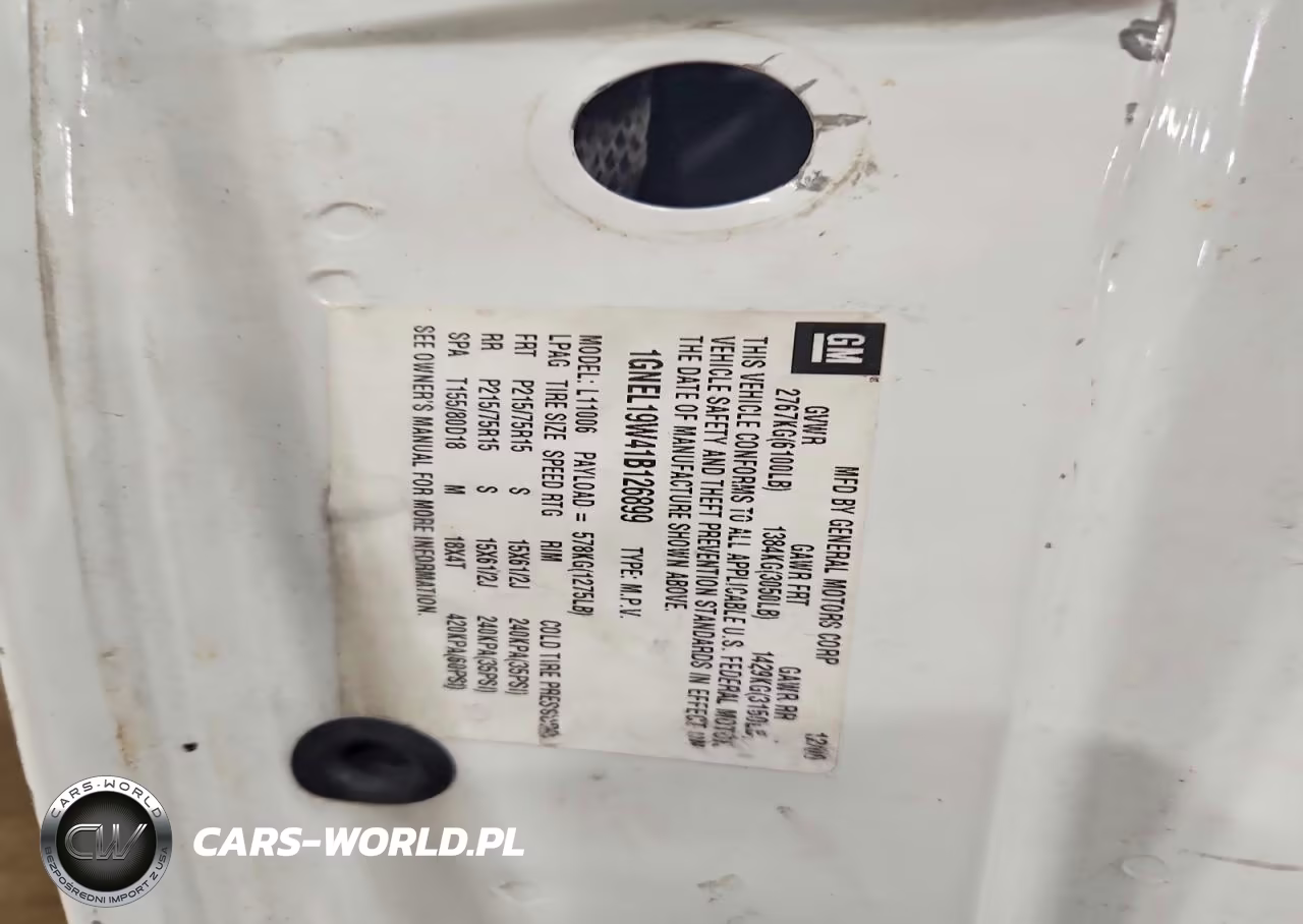 2001 Chev Astro VIN:1GNEL19W41B126899 - 13