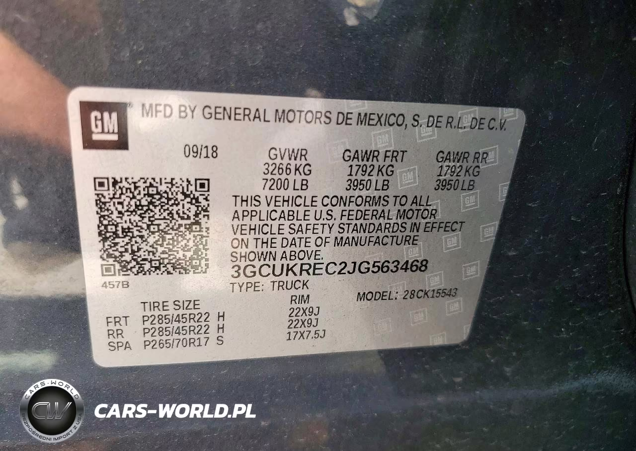 2018 Chevrolet Silverado K1500 Lt VIN:3GCUKREC2JG563468 - 12