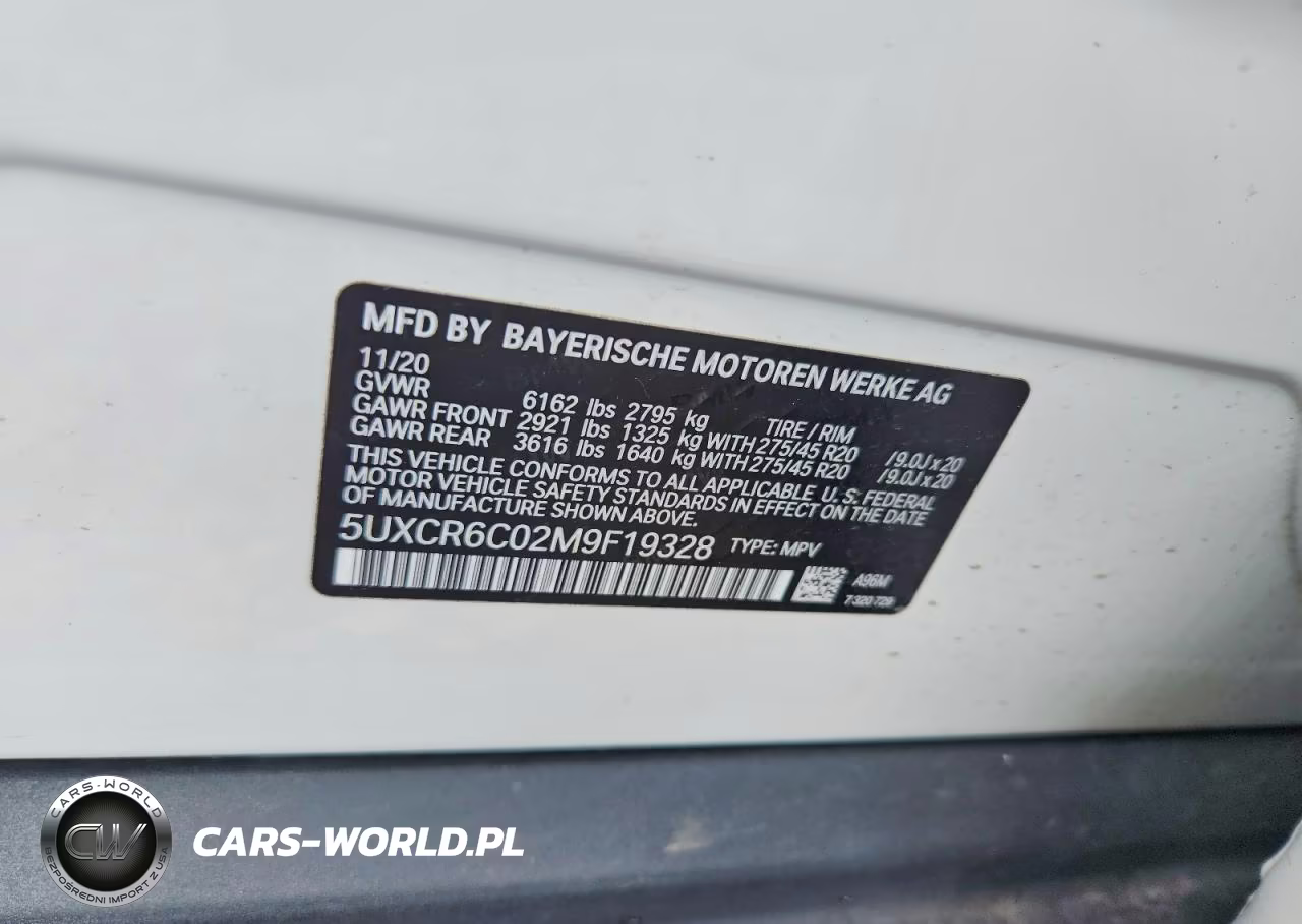 2021 BMW X5 xDrive40I VIN:5UXCR6C02M9F19328 - 13
