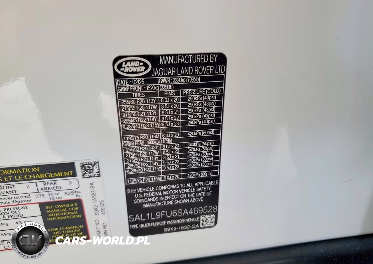 2025 Land Rover Range Rover Sport Dynamic Se VIN:SAL1L9FU6SA469528 - 13