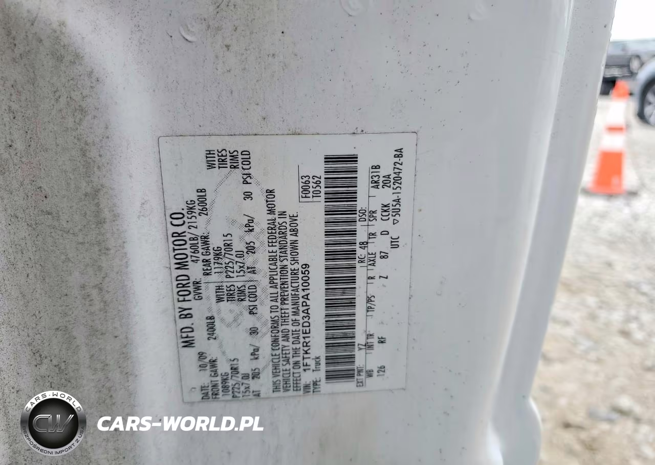 2010 Ford Ranger Super Cab VIN:1FTKR1ED3APA10059 - 12