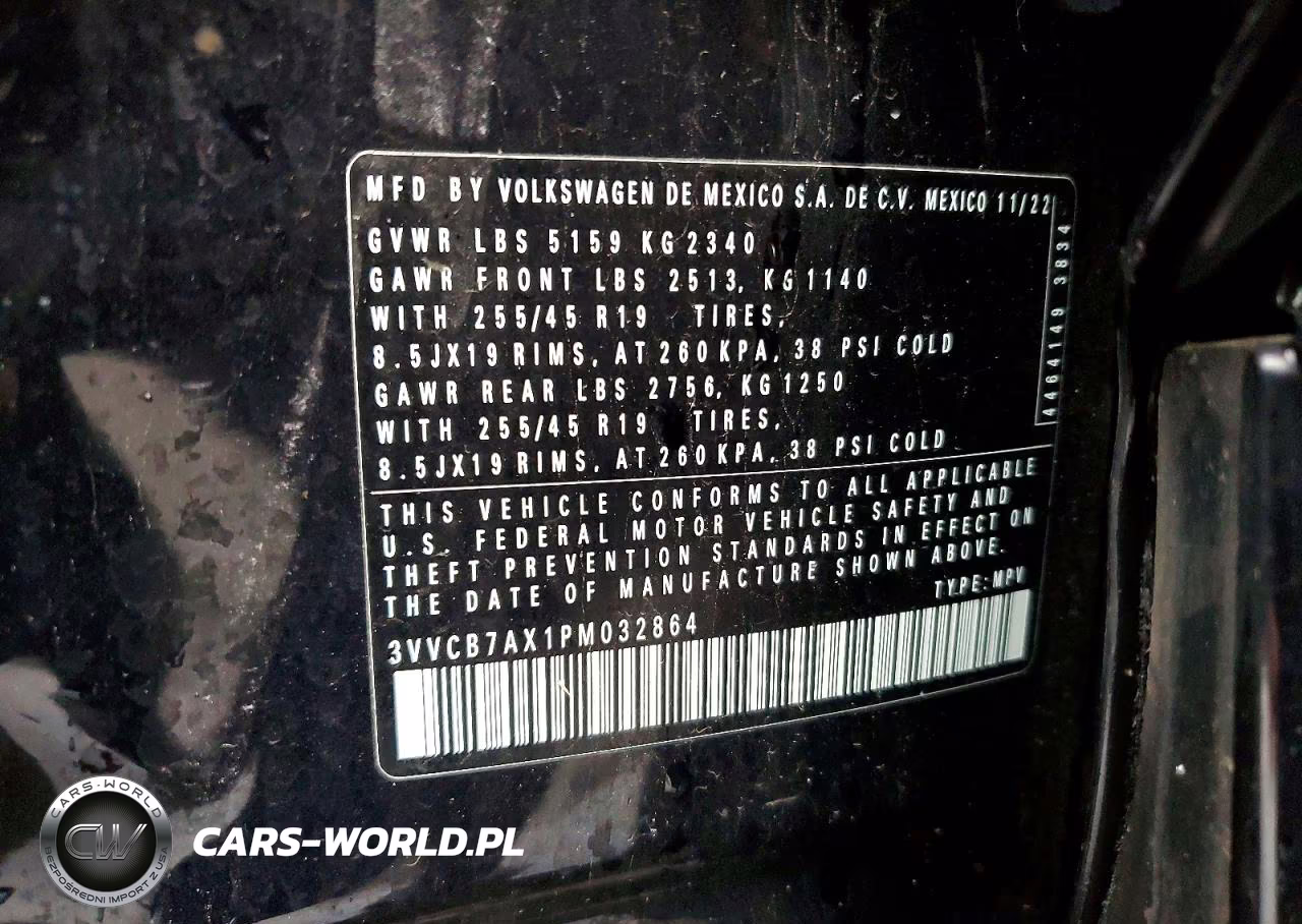 2023 Volkswagen Tiguan Se R-Line Black VIN:3VVCB7AX1PM032864 - 13