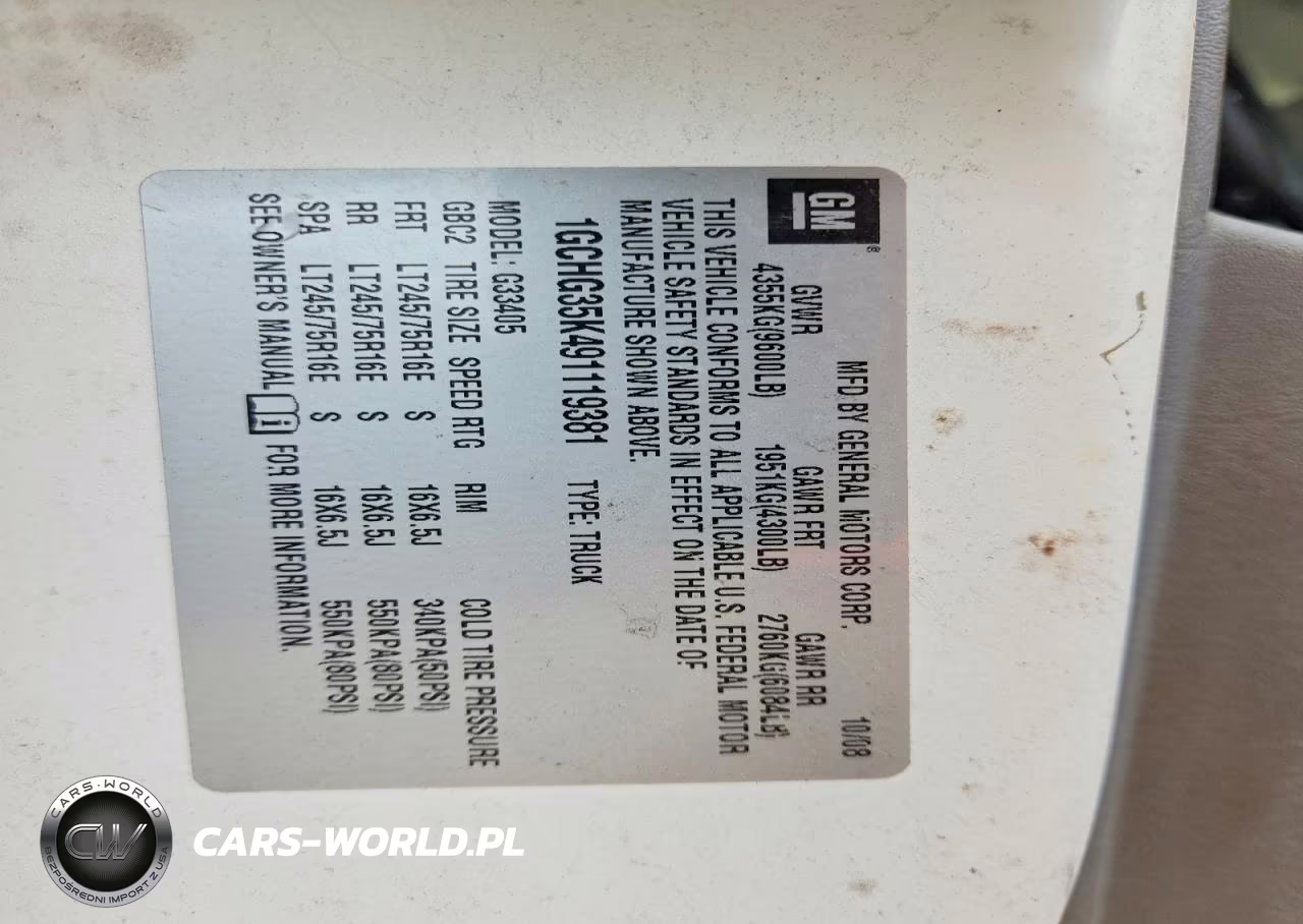2009 Chevrolet Express G3500 VIN:1GCHG35K491119381 - 14