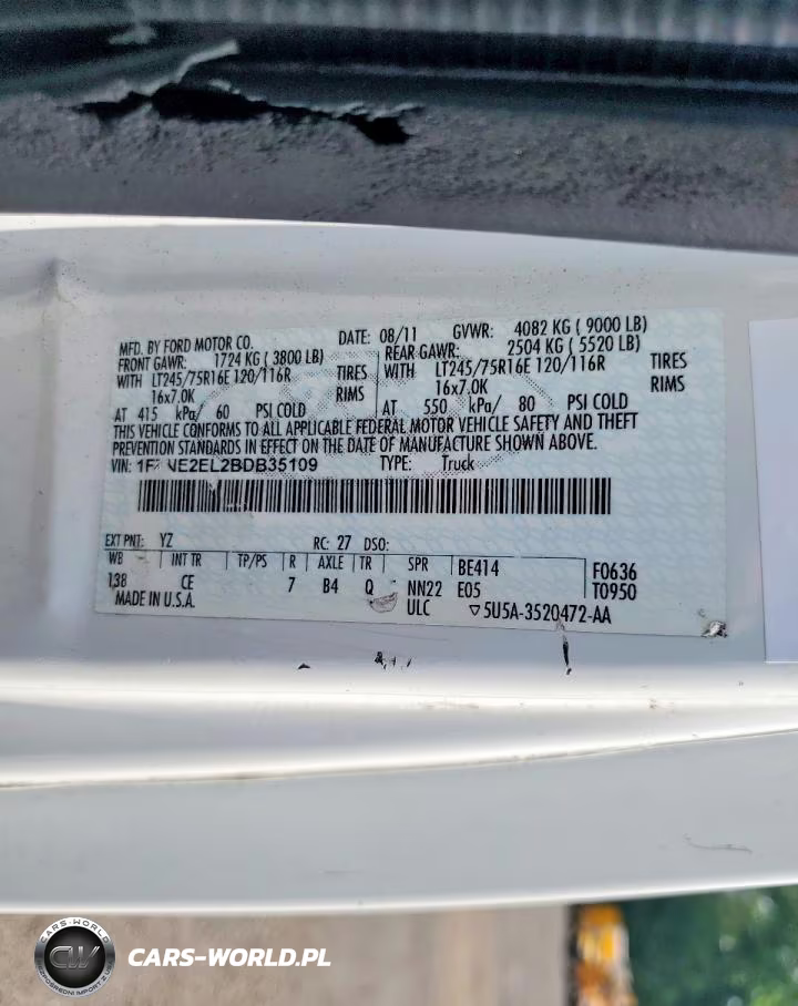 2011 Ford Econoline E250 Van VIN:1FTNE2EL2BDB35109 - 13