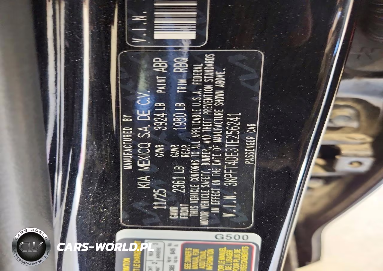 2026 Kia K4 Lxs VIN:3KPFT4DE3TE256241 - 12