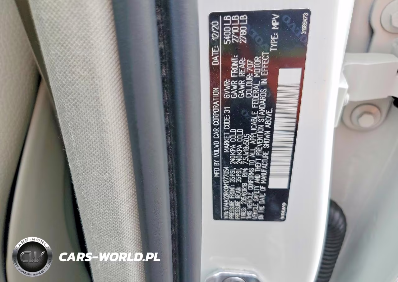2021 Volvo Xc60 T6 Momentum VIN:YV4A22RKXM1777054 - 13