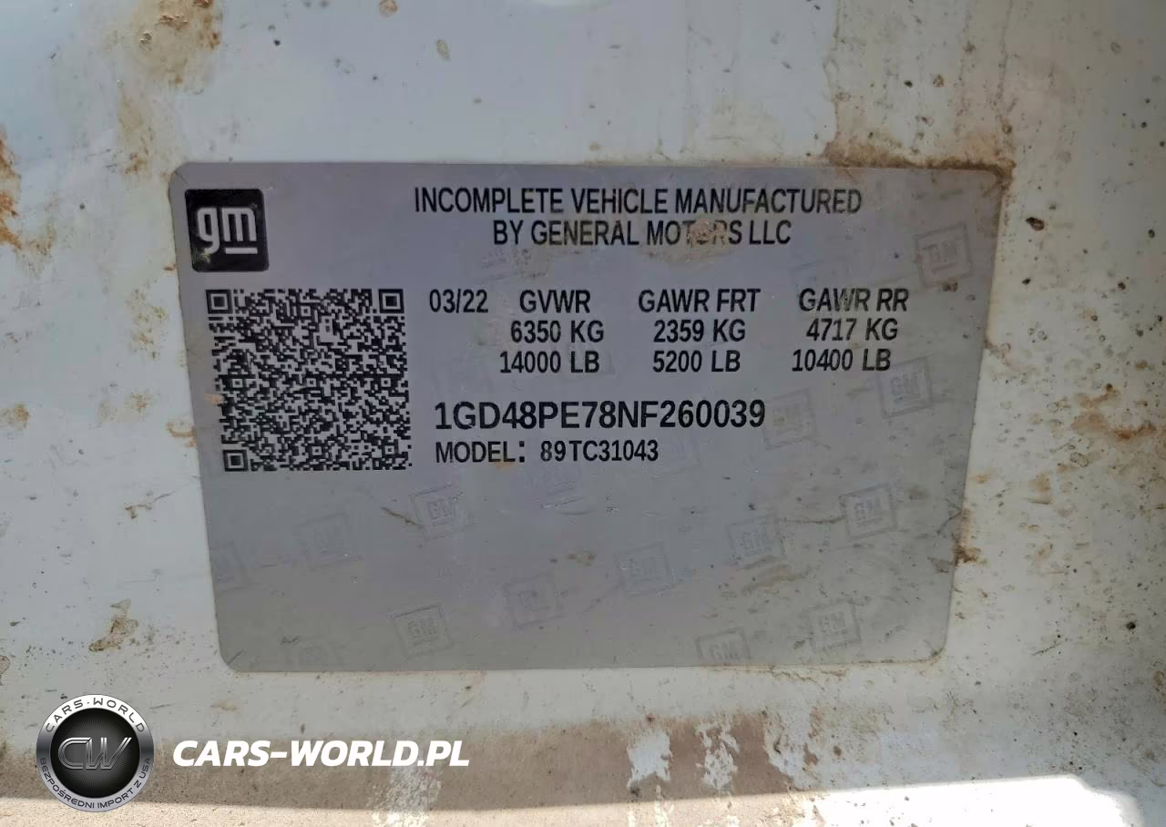 2022 GMC Sierra C3500 VIN:1GD48PE78NF260039 - 12