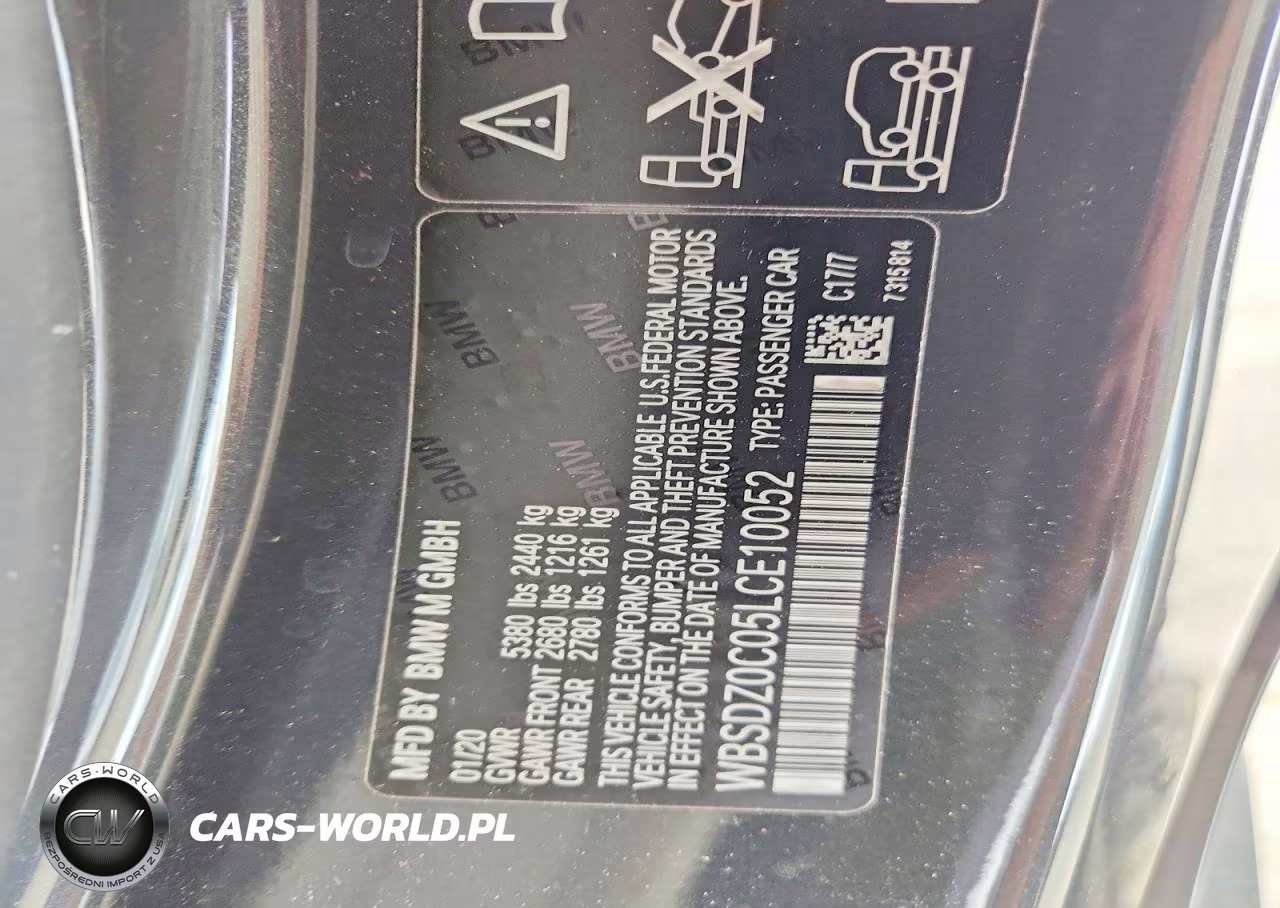2020 BMW M8 VIN:WBSDZ0C05LCE10052 - 13