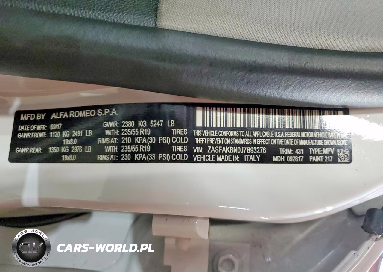 2018 Alfa Romeo Stelvio Ti VIN:ZASFAKBN0J7B93276 - 13
