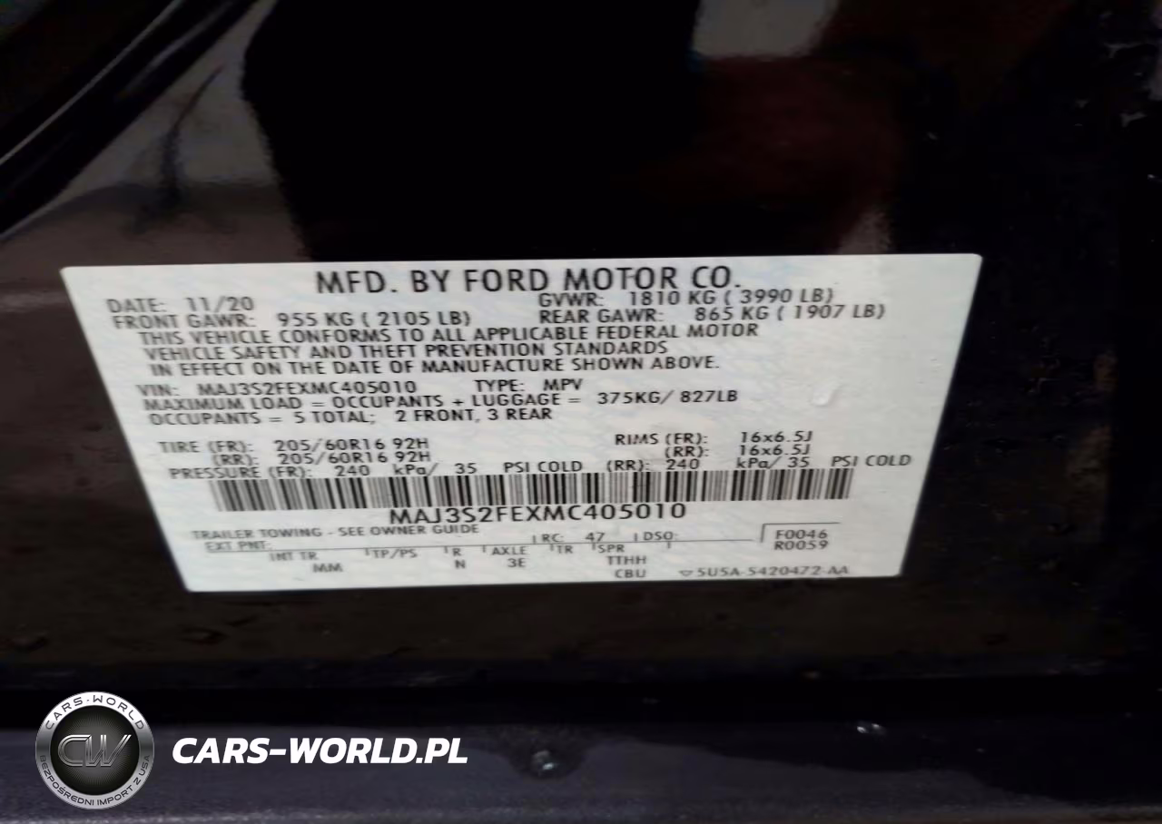 2021 Ford Ecosport S VIN:MAJ3S2FEXMC405010 - 14