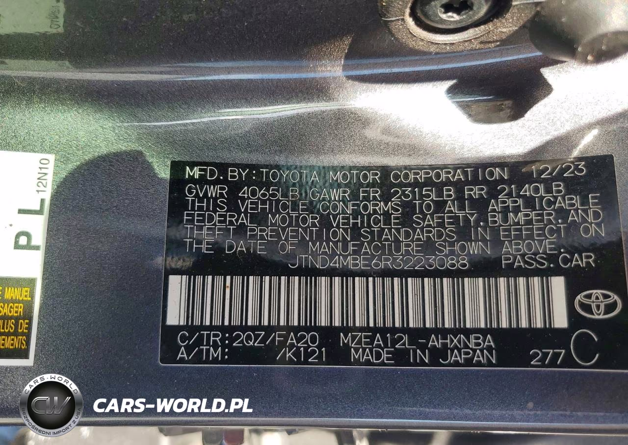 2024 Toyota Corolla Hatchback Se VIN:JTND4MBE6R3223088 - 12