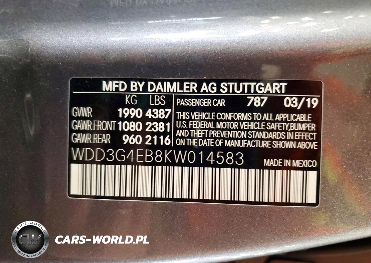 2019 Mercedes-Benz A 220 VIN:WDD3G4EB8KW014583 - 12