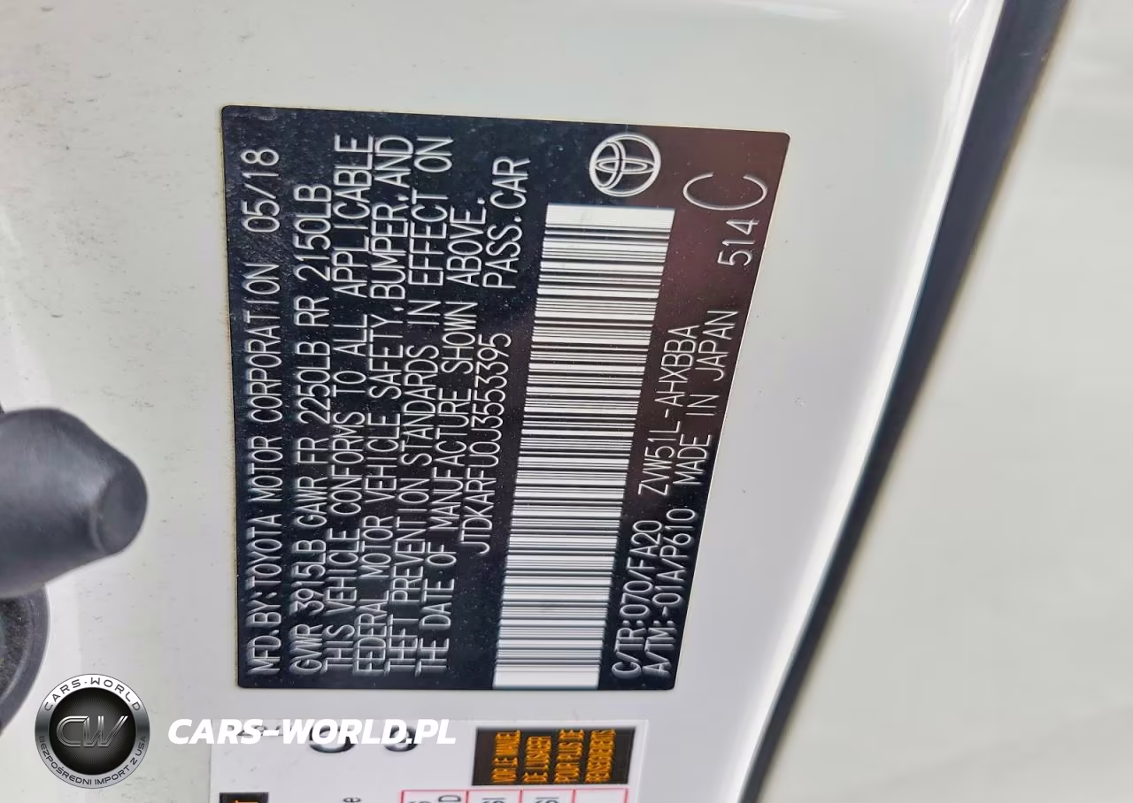 2018 Toyota Prius Two Eco VIN:JTDKARFU0J3553395 - 12