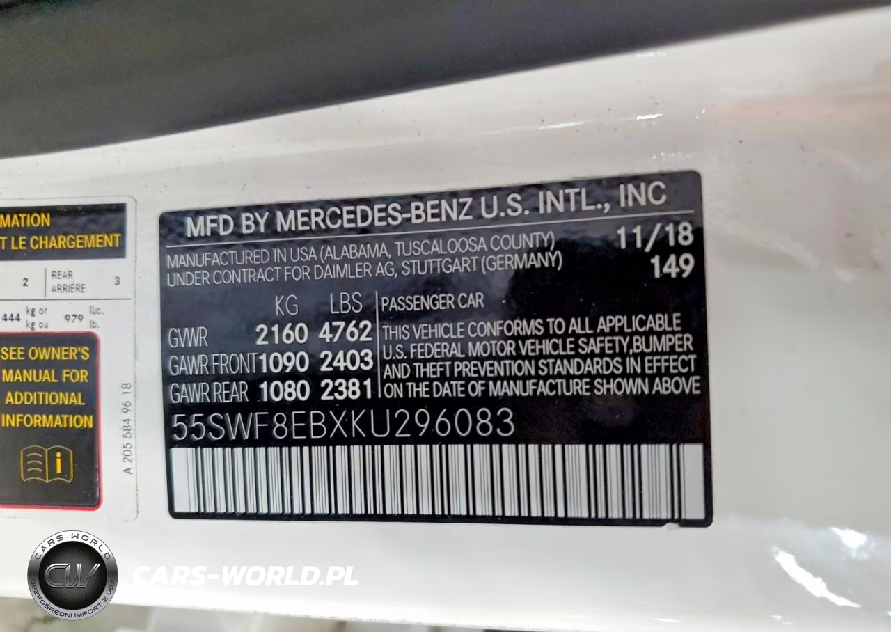2019 Mercedes-Benz C 300 4Matic VIN:55SWF8EBXKU296083 - 13