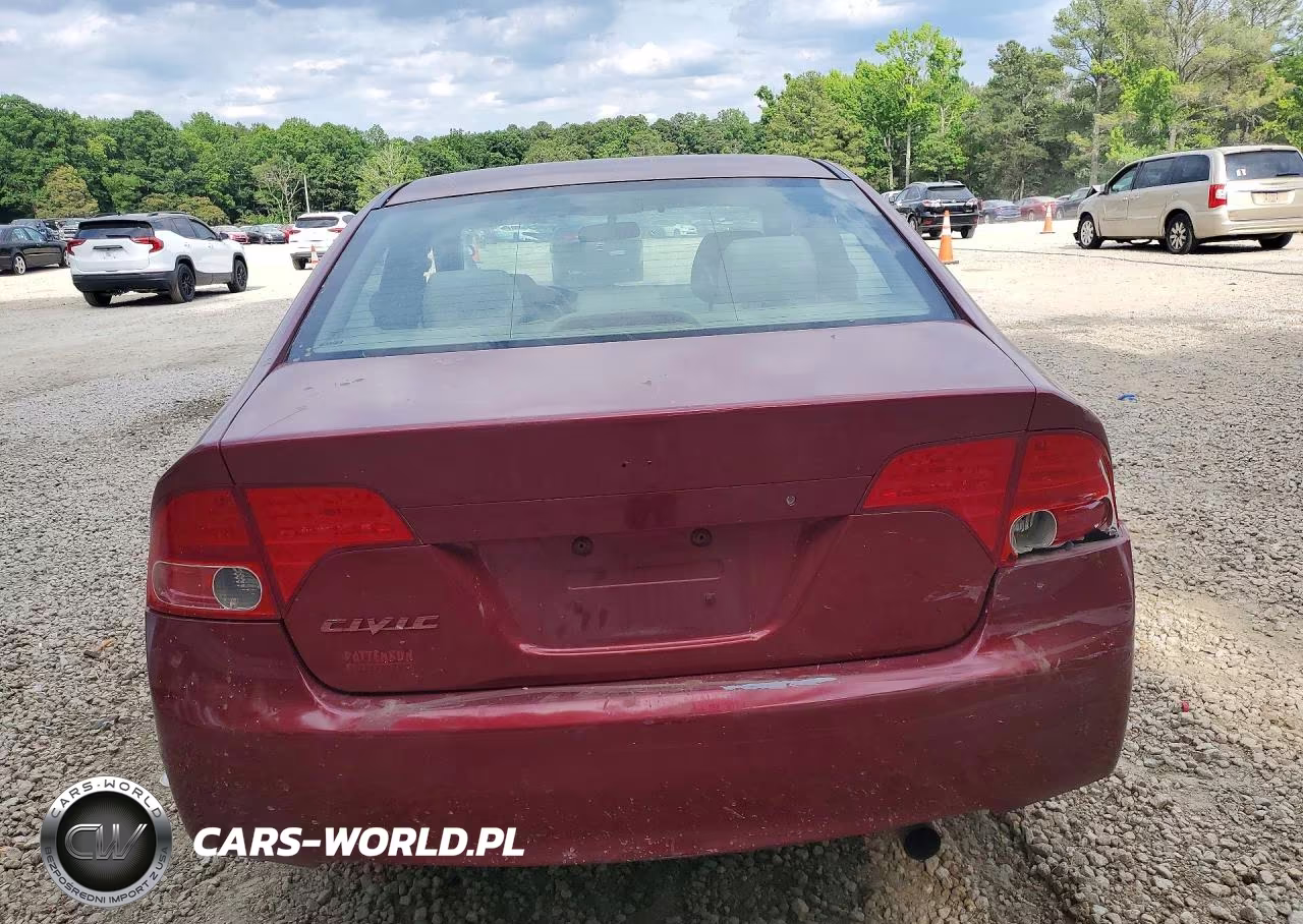2007 Honda Civic Lx VIN:1HGFA16507L106037 - 6