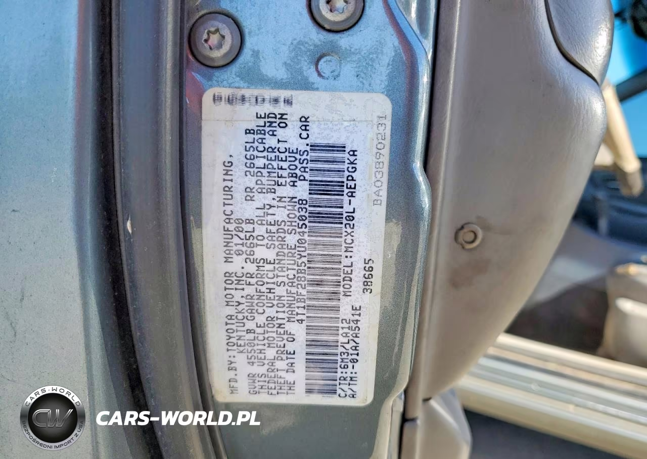 2000 Toyota Avalon Xls VIN:4T1BF28B5YU045038 - 12
