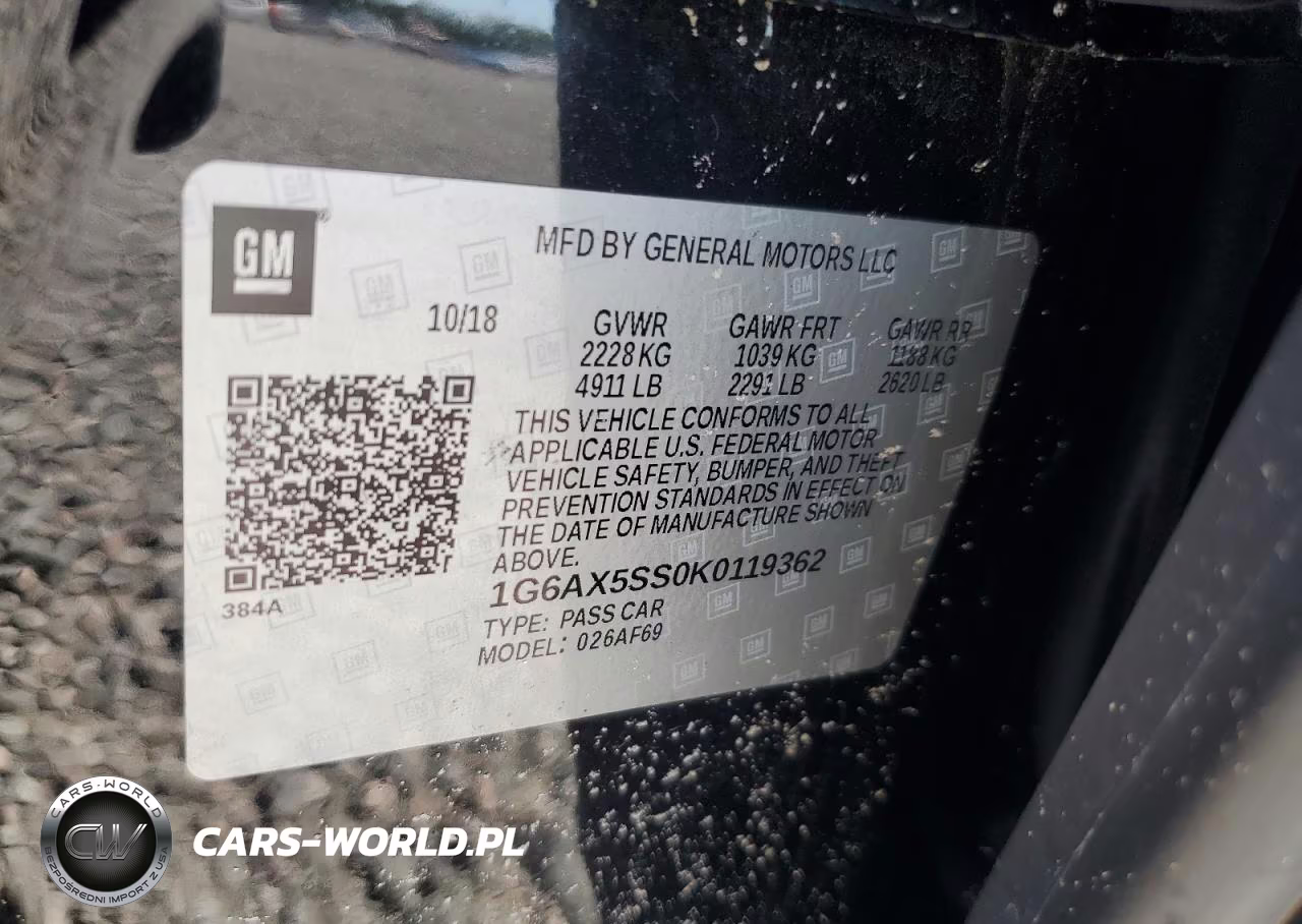 2019 Cadillac Cts Luxury VIN:1G6AX5SS0K0119362 - 13