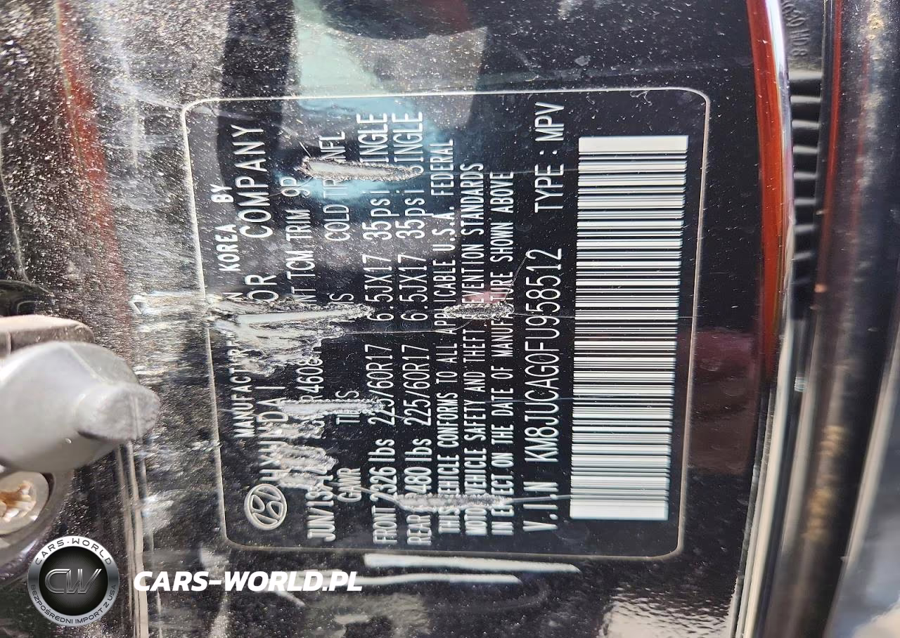 2015 Hyundai Tucson Se VIN:KM8JUCAG0FU958512 - 13