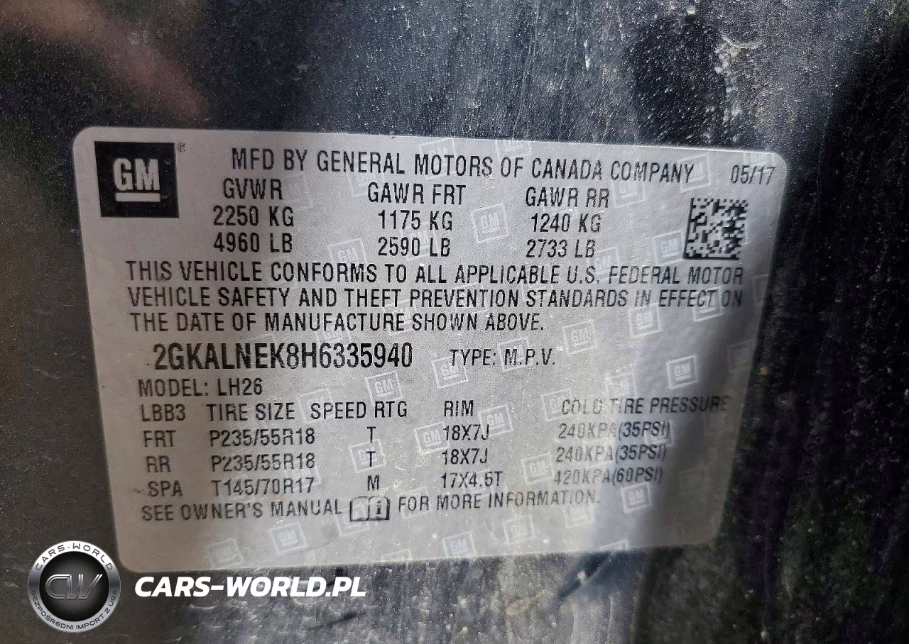 2017 GMC Terrain Sle VIN:2GKALNEK8H6335940 - 13