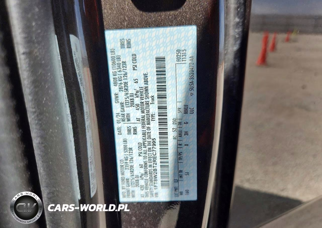 2024 Ford F250 Super Duty VIN:1FT8W2BT2REC77995 - 13