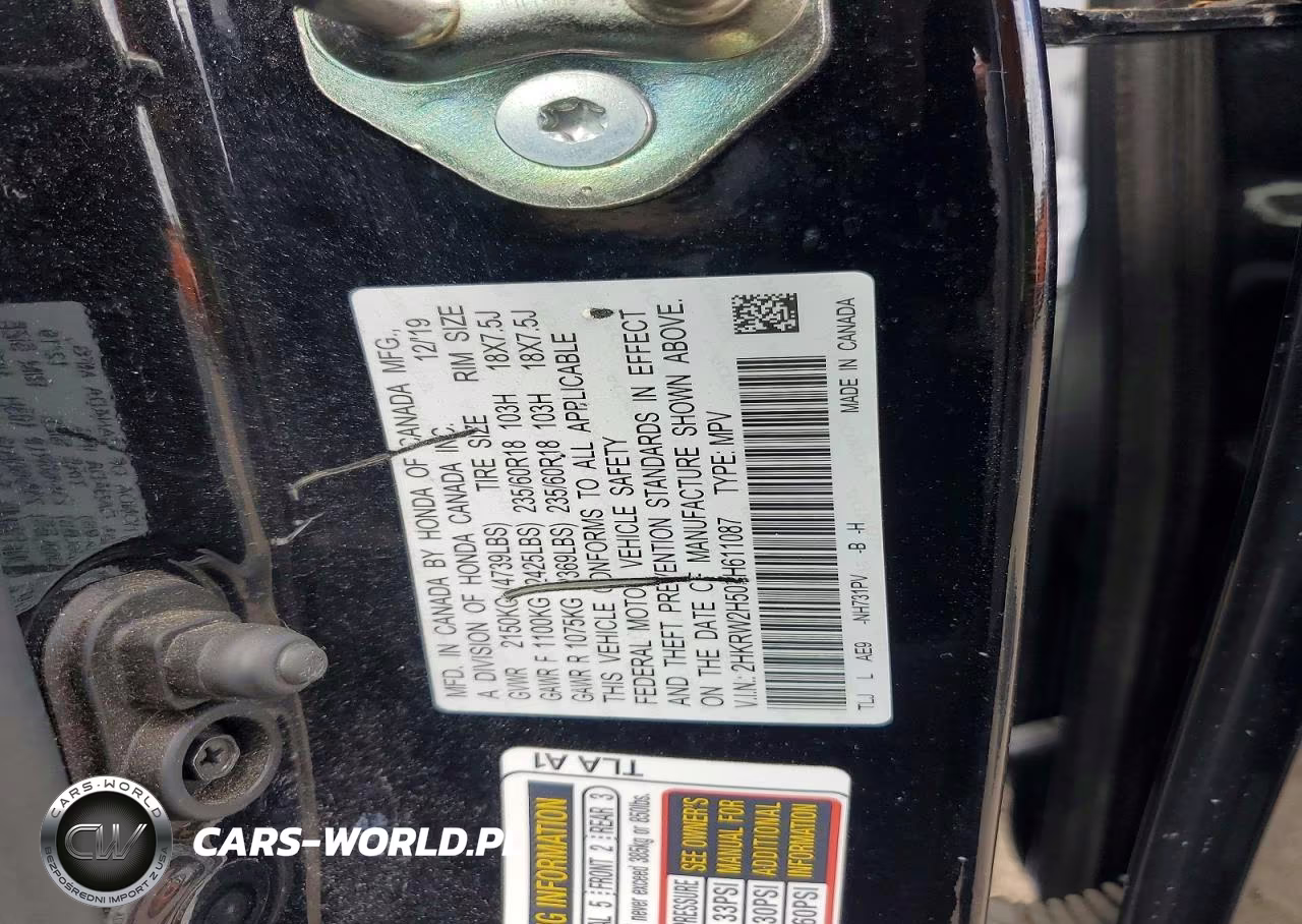 2020 Honda Cr-V Ex VIN:2HKRW2H50LH611087 - 13