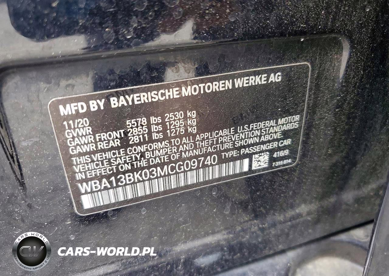 2021 BMW M550Xi VIN:WBA13BK03MCG09740 - 12