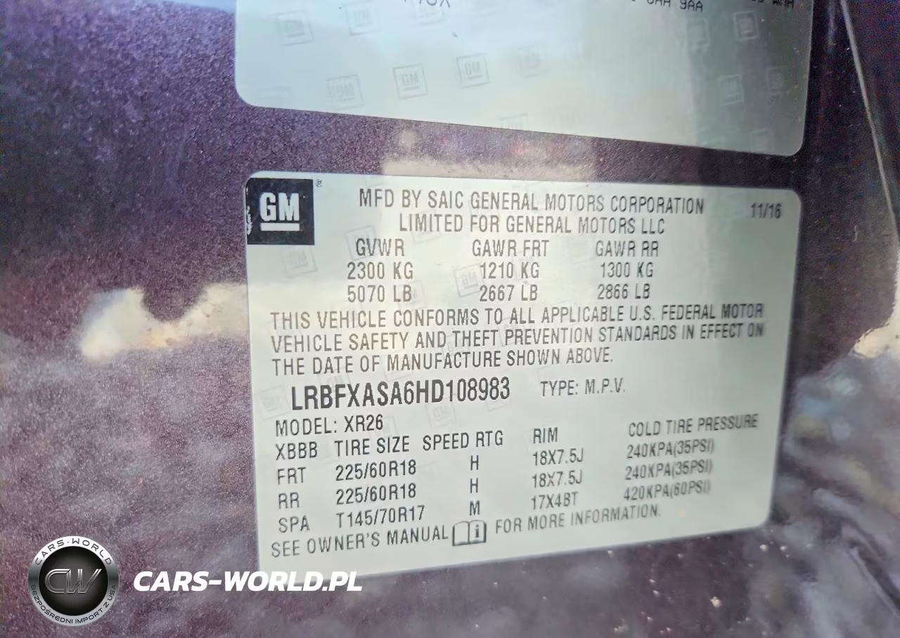 2017 Buick Envision Preferred VIN:LRBFXASA6HD108983 - 12