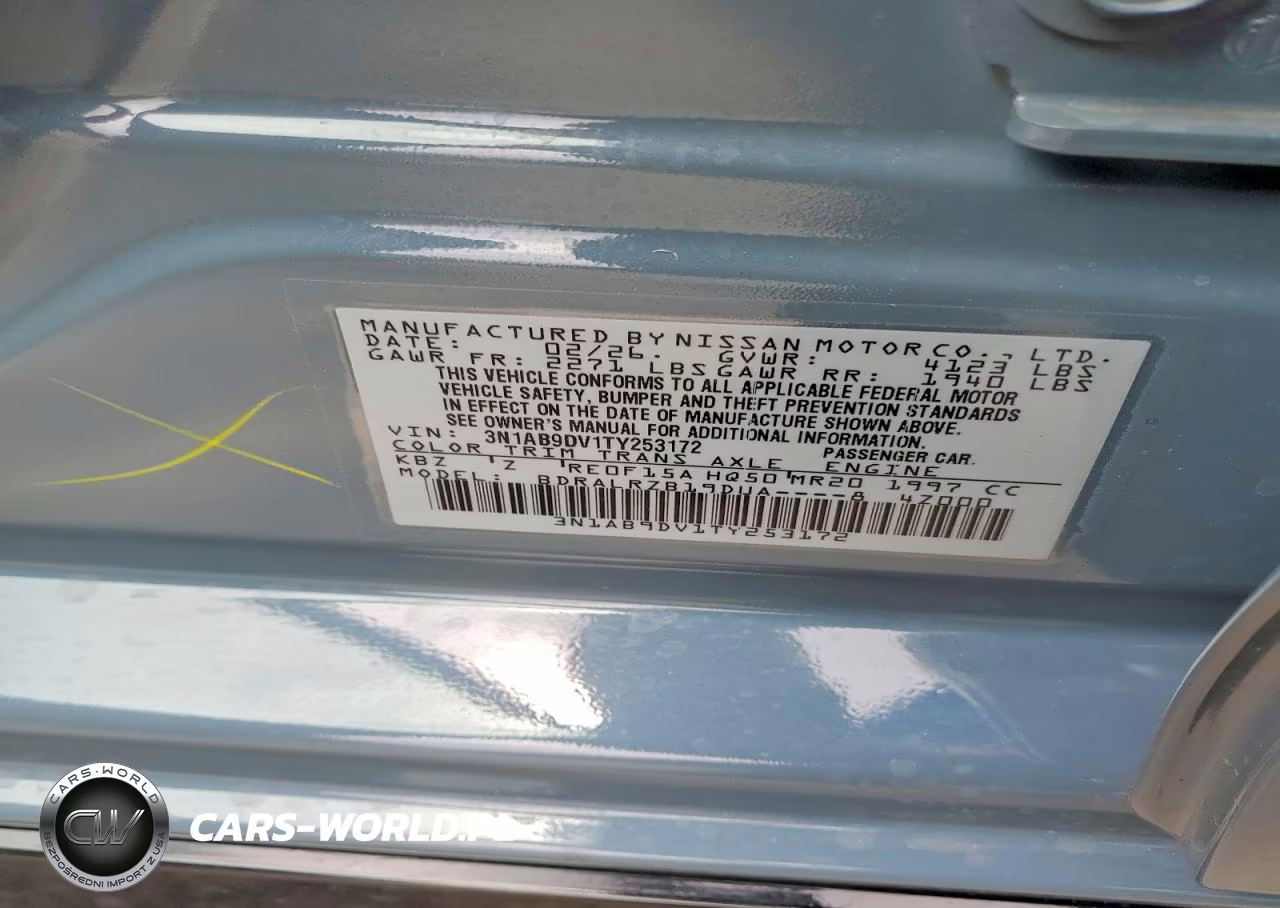 2026 Nissan Sentra Sr VIN:3N1AB9DV1TY253172 - 13