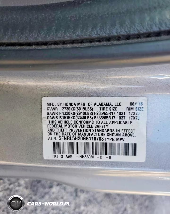 2016 Honda Odyssey Lx VIN:5FNRL5H20GB118708 - 13
