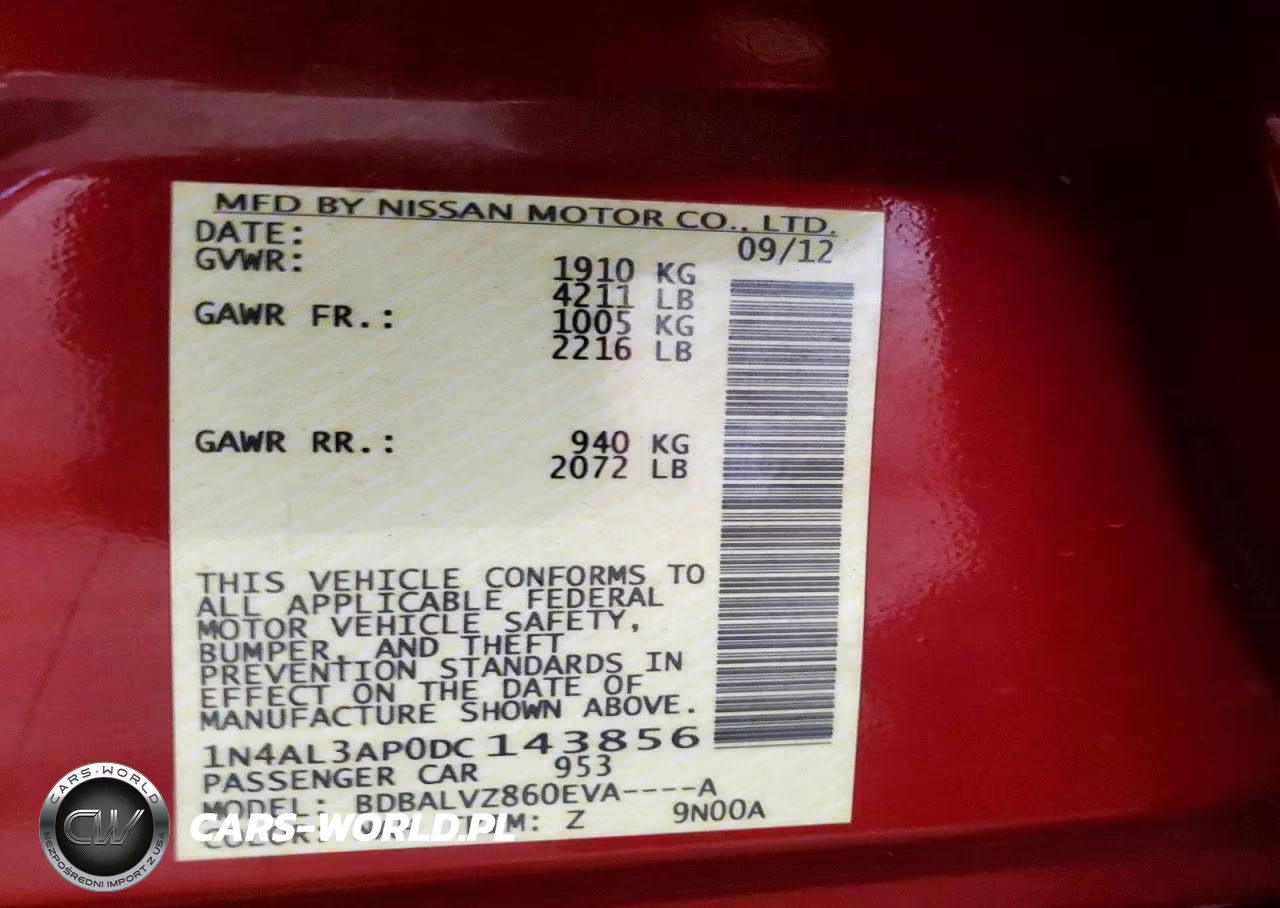 2013 Nissan Altima 2.5 VIN:1N4AL3AP0DC143856 - 12