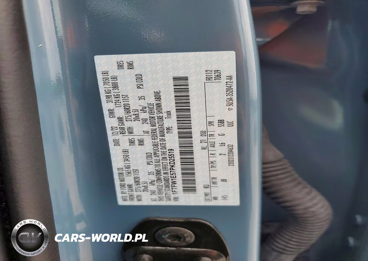 2023 Ford F150 Supercrew VIN:1FTFW1E57PKD25519 - 12