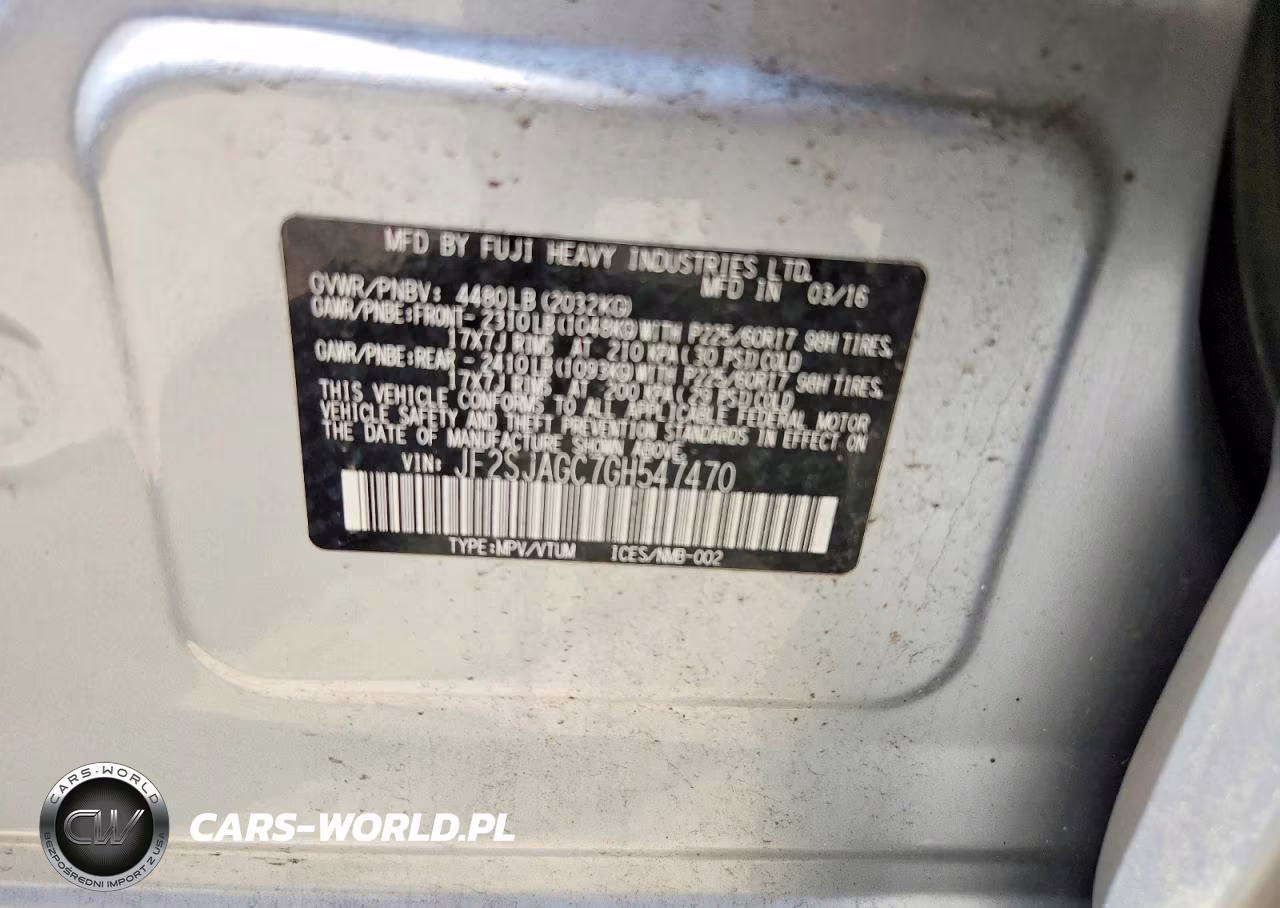 2016 Subaru Forester 2.5I Premium VIN:JF2SJAGC7GH547470 - 13