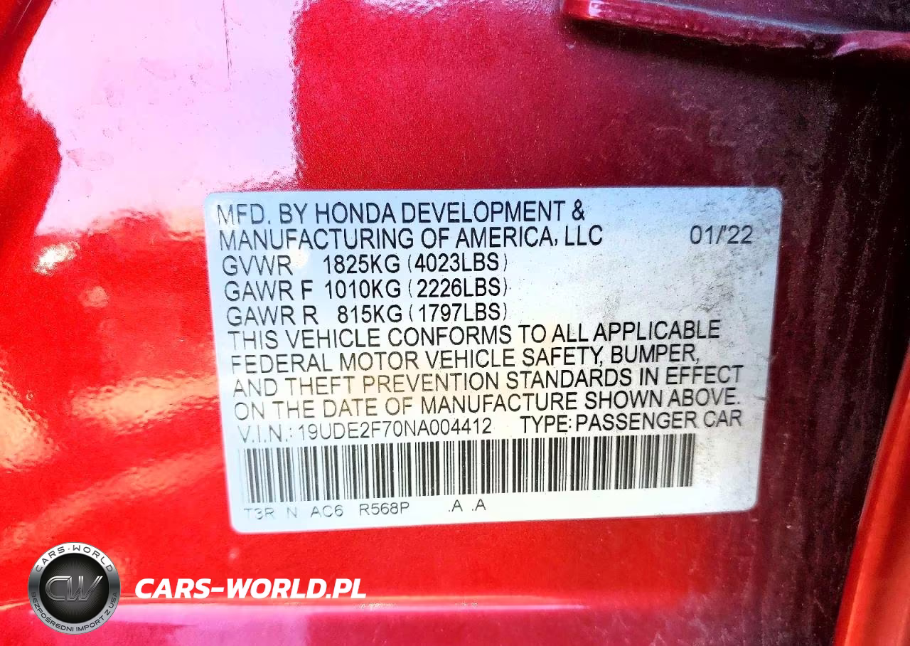 2022 Acura Ilx Premium VIN:19UDE2F70NA004412 - 12