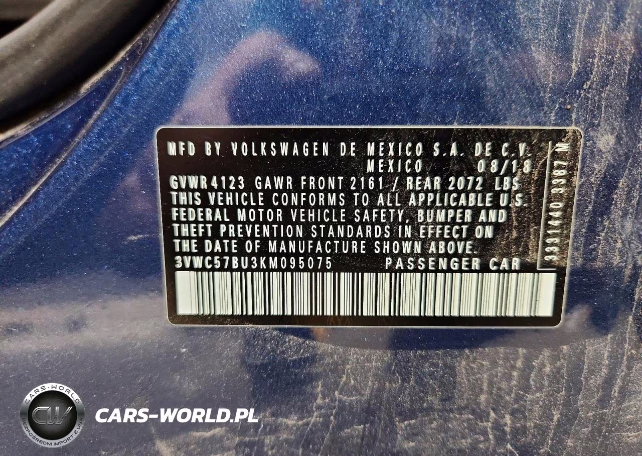 2019 Volkswagen Jetta S VIN:3VWC57BU3KM095075 - 13
