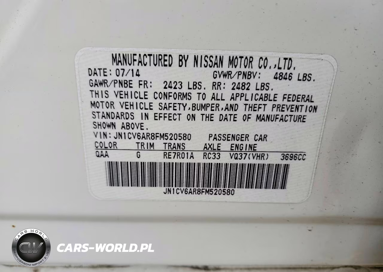 2015 Infiniti Q40 Base VIN:JN1CV6AR8FM520580 - 13