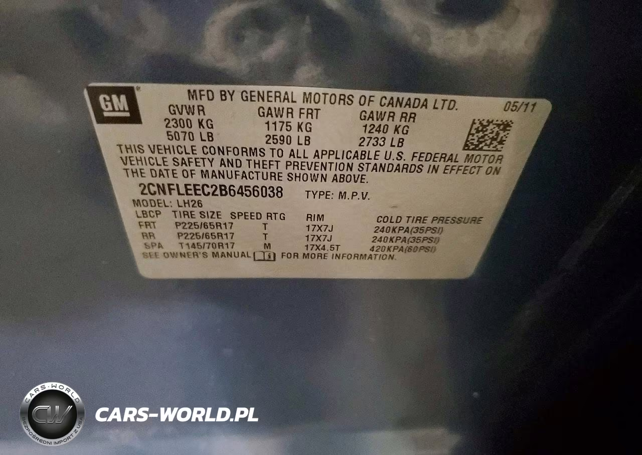 2011 Chevrolet Equinox Lt VIN:2CNFLEEC2B6456038 - 13