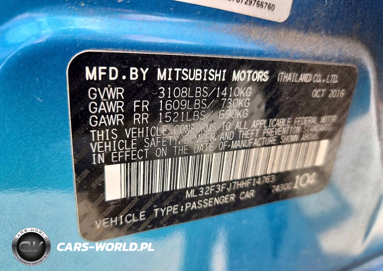 2017 Mitsubishi Mirage G4 Es VIN:ML32F3FJ7HHF14763 - 12