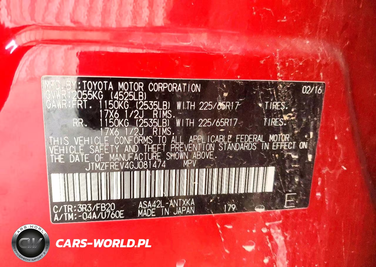 2016 Toyota Rav4 Le VIN:JTMZFREV4GJ081474 - 14